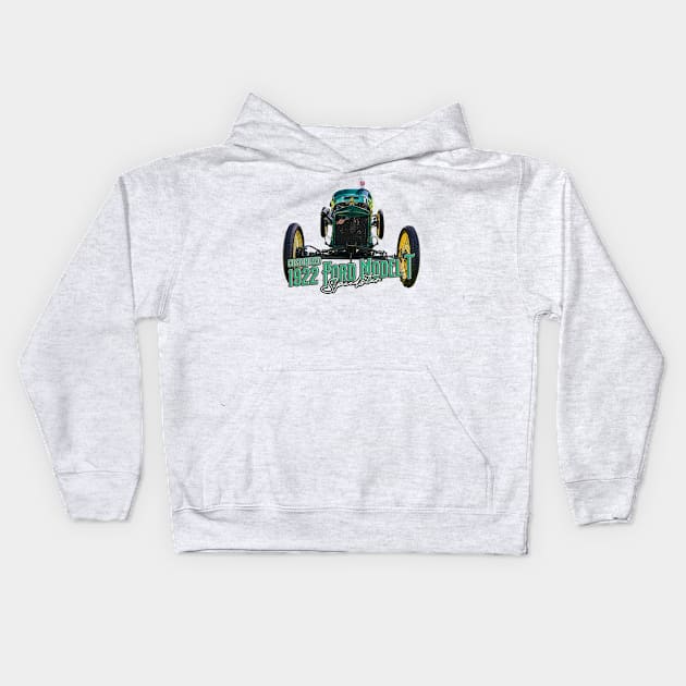 Customized 1922 Ford Model T Speedster Kids Hoodie by Gestalt Imagery